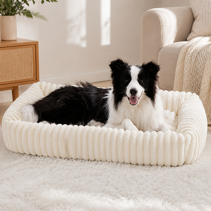 Ortekor Orthopedic High-Resilience Plush Dog Bed (Hand-Washable)