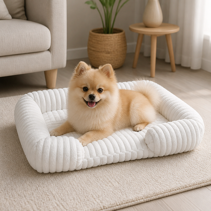 Ortekor Orthopedic Memory Foam Bolster Bed (Waterproof Removable Cover)