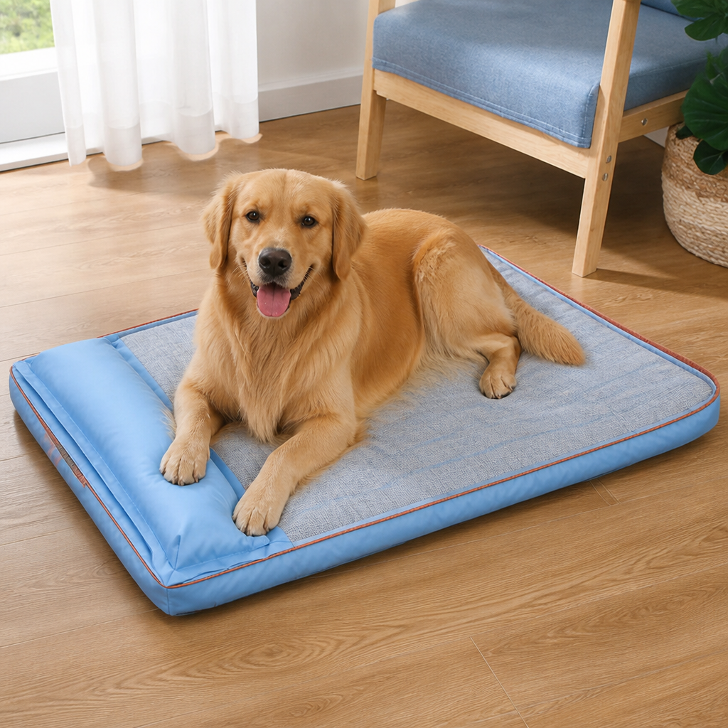 Ortekor Orthopedic Memory Foam & Breathable Waterproof Bolster Bed (Removable Cover)
