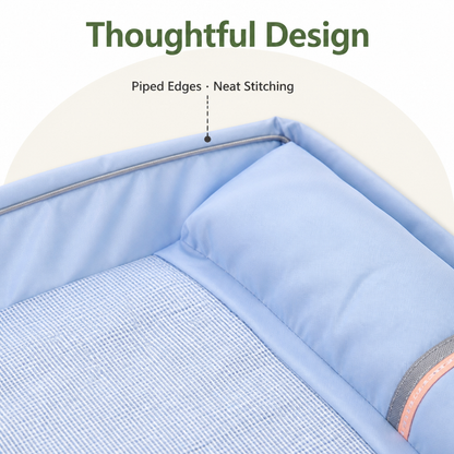 Ortekor Orthopedic Memory Foam & Breathable Waterproof Bolster Bed (Removable Cover)