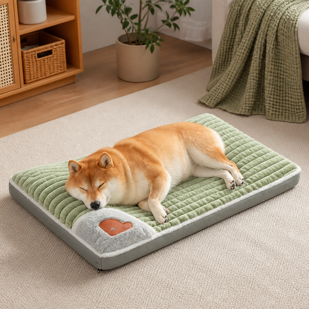 Ortekor Orthopedic Memory Foam Dog Bed (Removable Machine-Washable Cover)