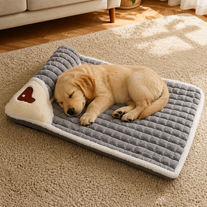 Ortekor Orthopedic Memory Foam Dog Bed (Removable Machine-Washable Cover)