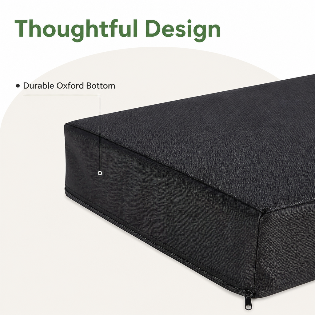 Ortekor Orthopedic Memory Foam Dog Bed (Waterproof Washable Cover)