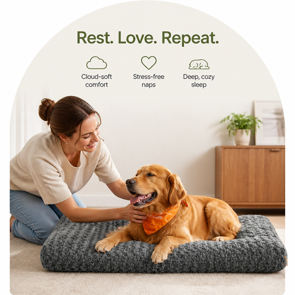 Ortekor Orthopedic PP-Fill Non-Slip & Washable Dog Bed