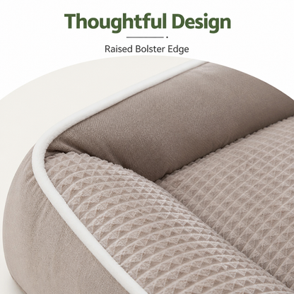 Ortekor Plush Bolster & Washable Dog Sofa Bed