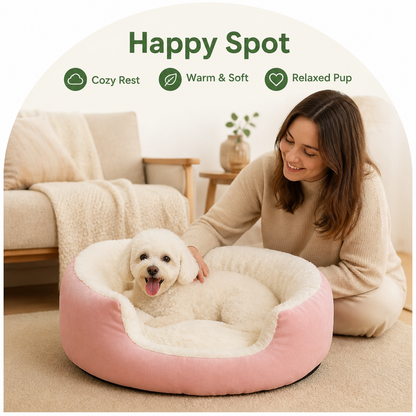 Ortekor Plush Faux Fur Bolster Bed