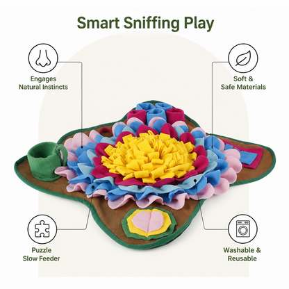 Ortekor Plush Foldable & Washable Dog Snuffle Mat