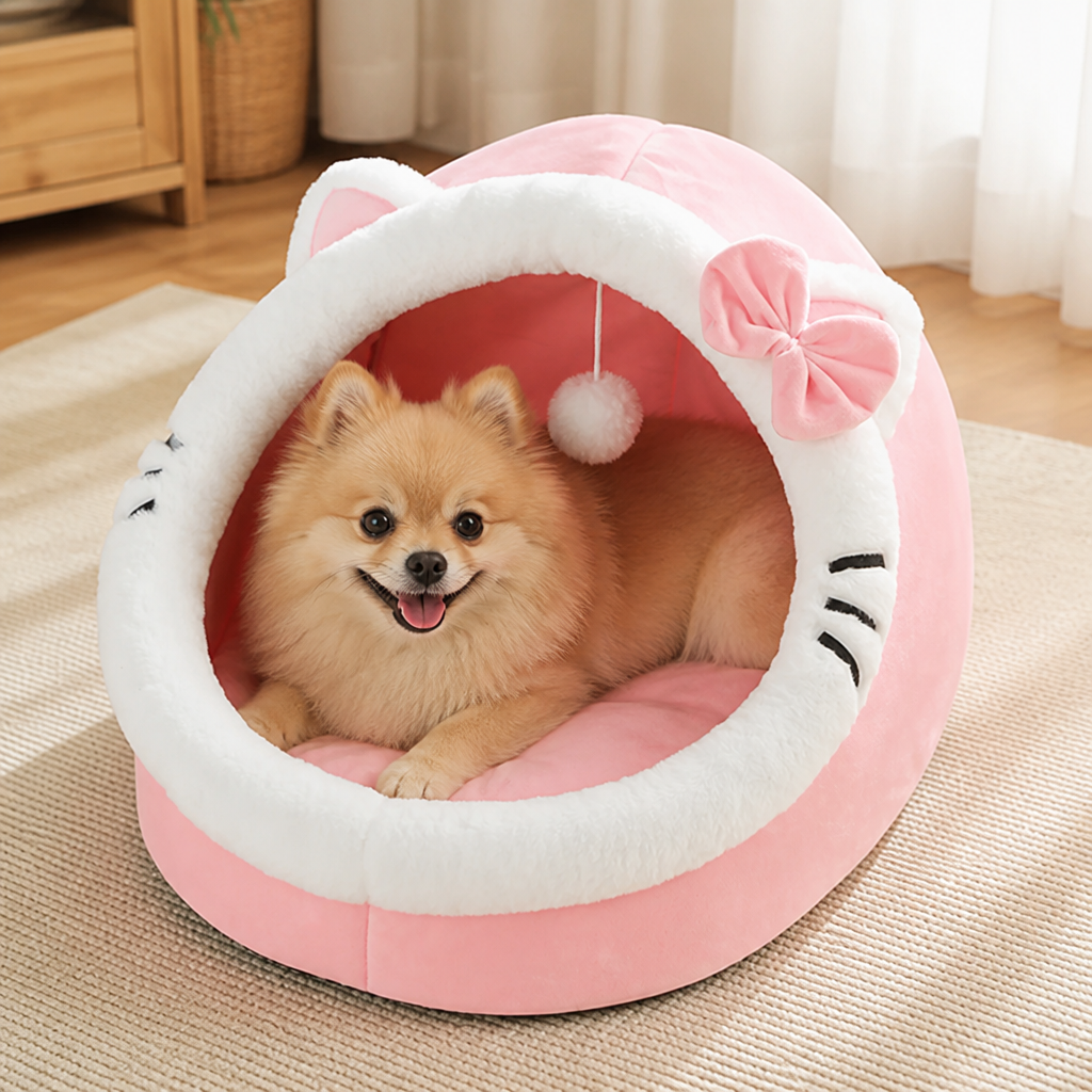Ortekor Plush & Insulated Pet Cave Bed