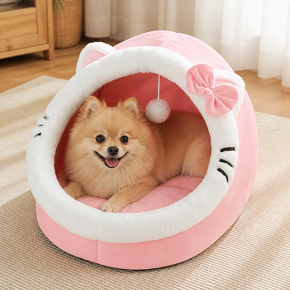 Ortekor Plush & Insulated Pet Cave Bed
