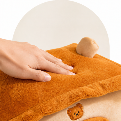 Ortekor Plush & Insulated Pet Cave Bed (Removable Cushion)