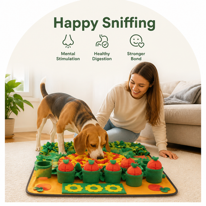 Ortekor Plush Snuffle & Slow-Feeder Mat (27.6 in x 19.7 in)