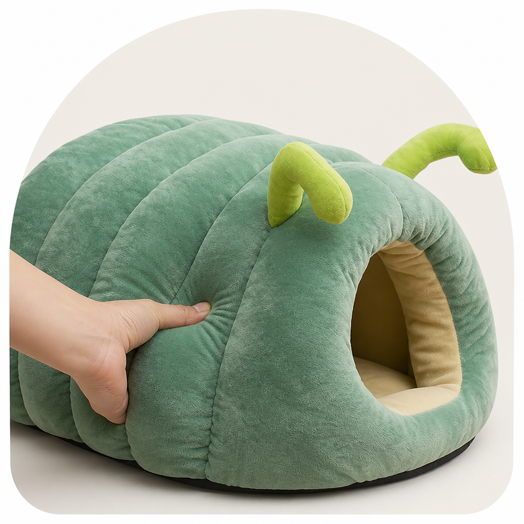 Ortekor Plush & Warm Semi-Enclosed Pet Bed (Indoor)