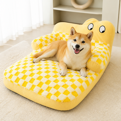 Ortekor Plush & Washable Cartoon Pet Sofa Bed