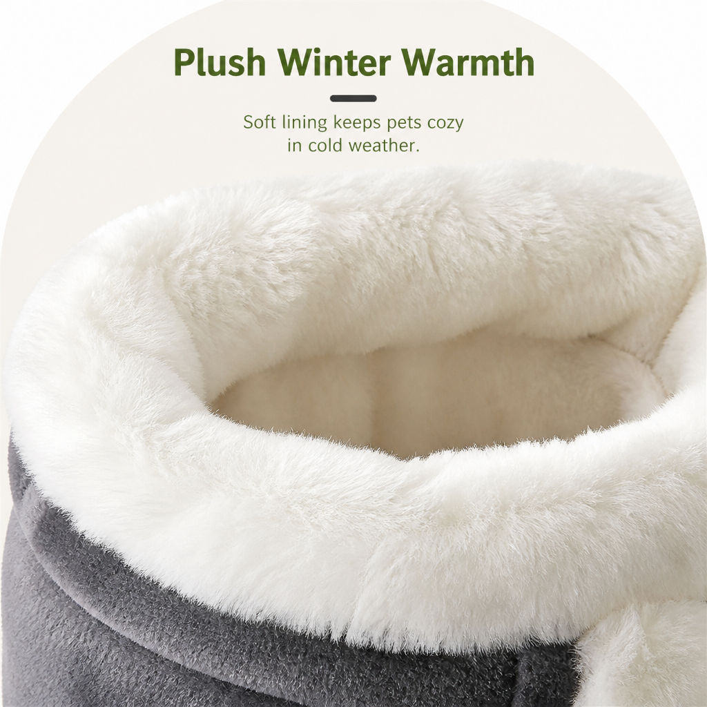 Ortekor Plush Winter-Lined Pet Carrier Backpack
