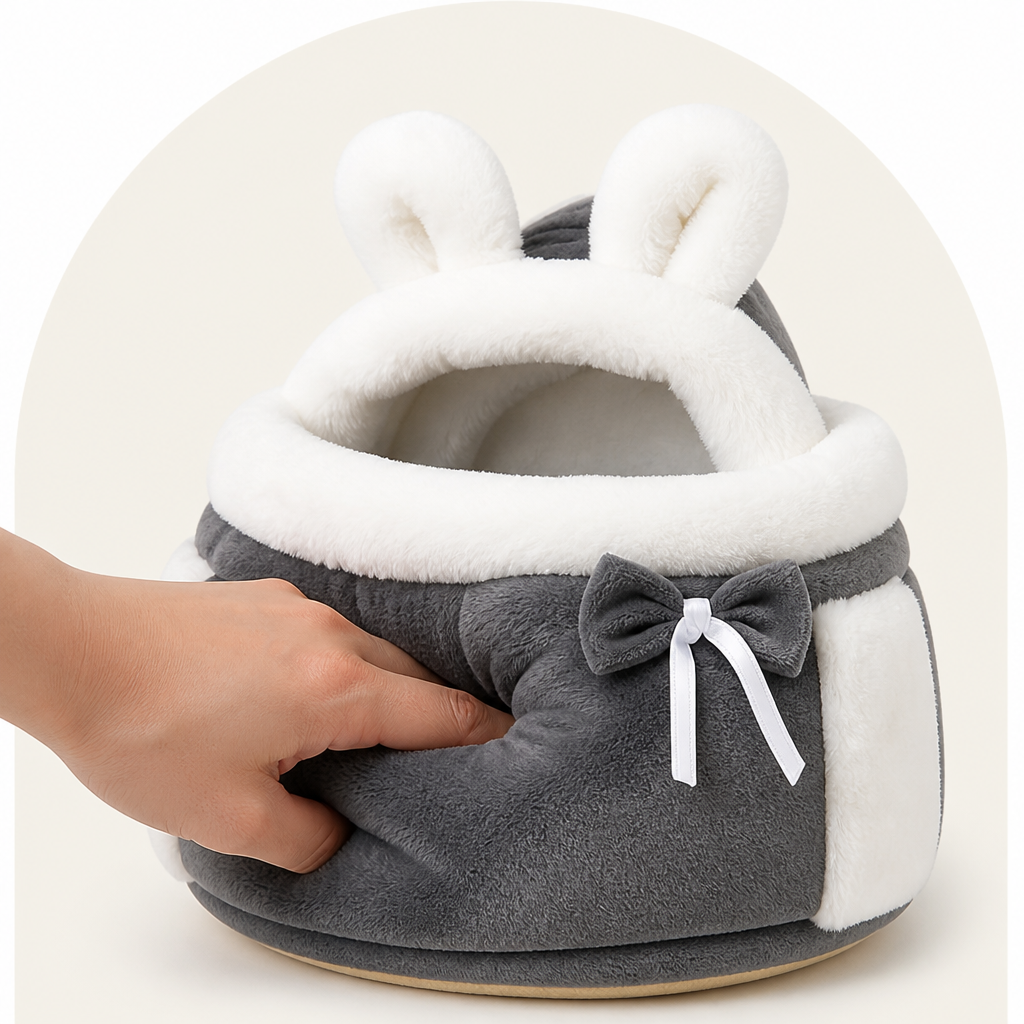 Ortekor Plush Winter-Lined Pet Carrier Backpack
