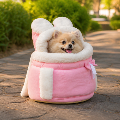 Ortekor Plush Winter-Lined Pet Carrier Backpack