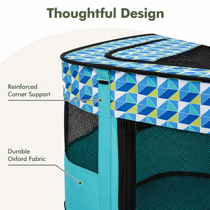 Ortekor Portable Foldable Breathable Mesh Pet Playpen