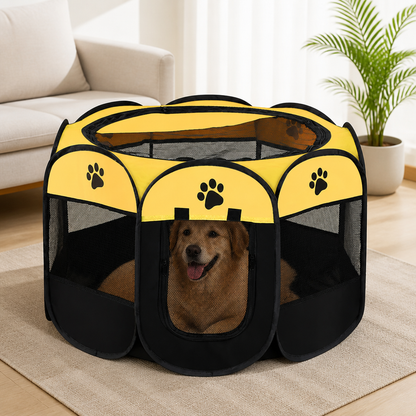 Ortekor Portable Foldable Oxford Cloth Pet Playpen
