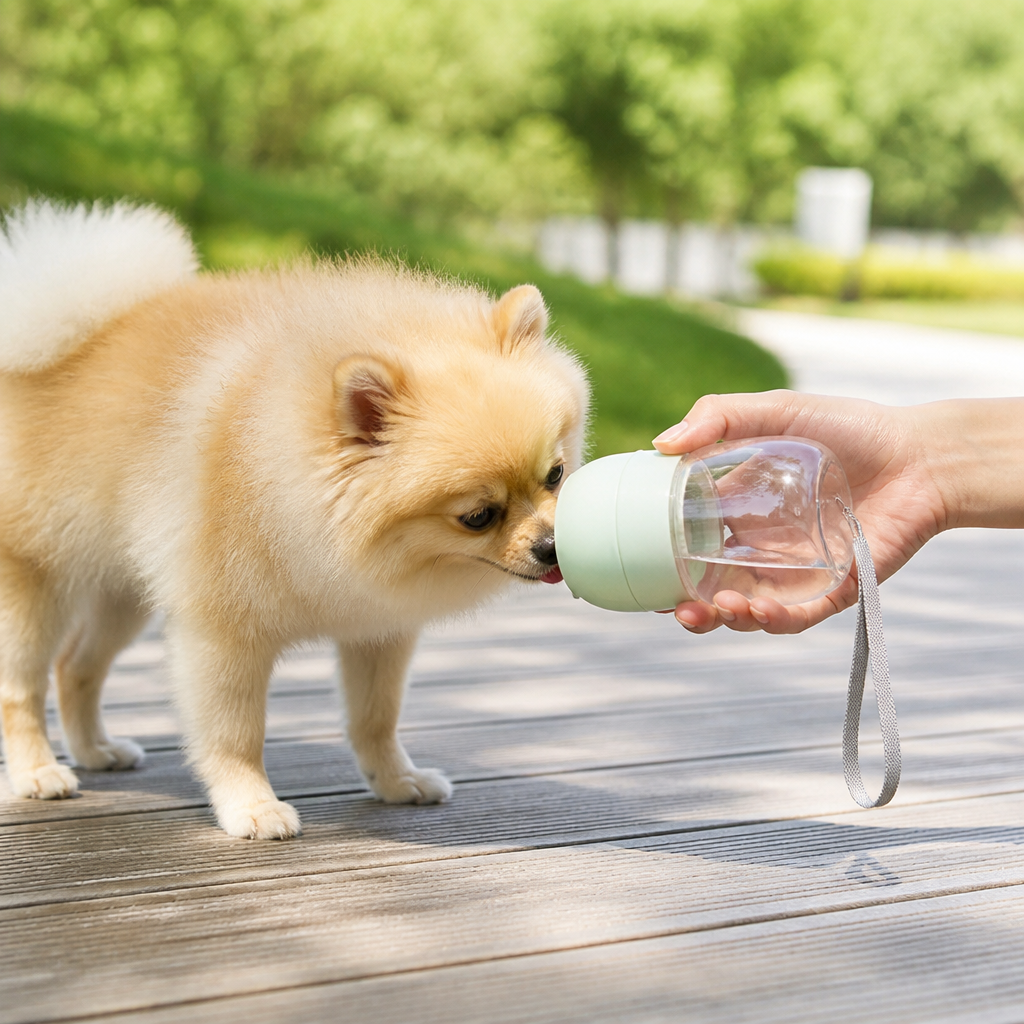 Ortekor Portable Food-Grade Pet Water Bottle (Lanyard)