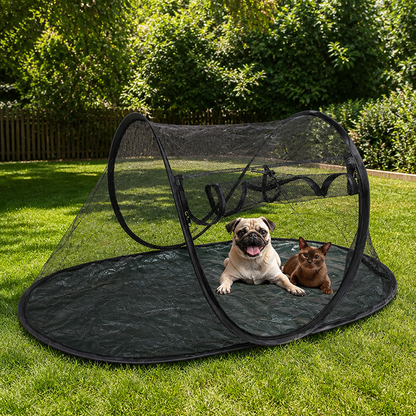 Ortekor Portable Pop-Up Breathable Mesh Pet Tent (With Storage Bag)