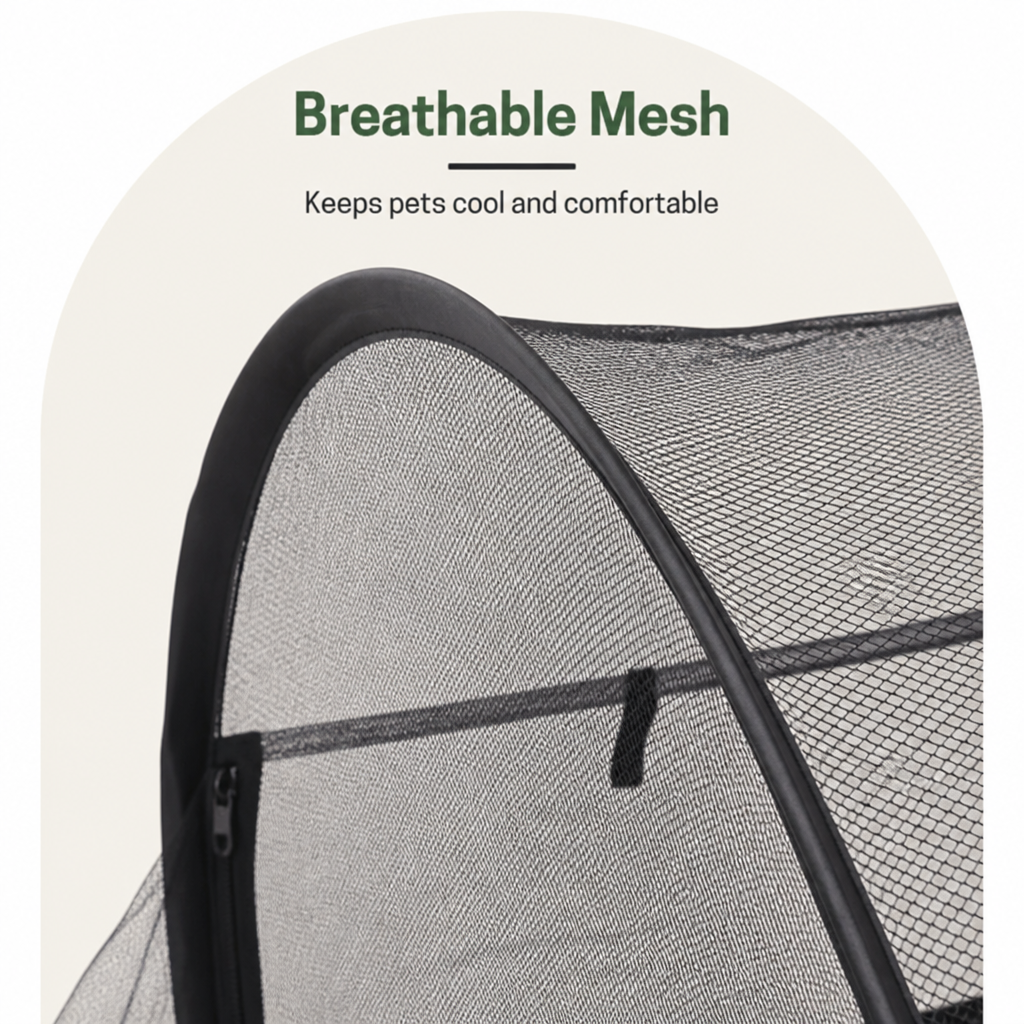 Ortekor Portable Pop-Up Breathable Mesh Pet Tent (With Storage Bag)