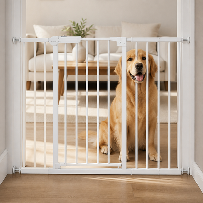Ortekor Pressure-Mount Auto-Close Steel Baby & Pet Gate