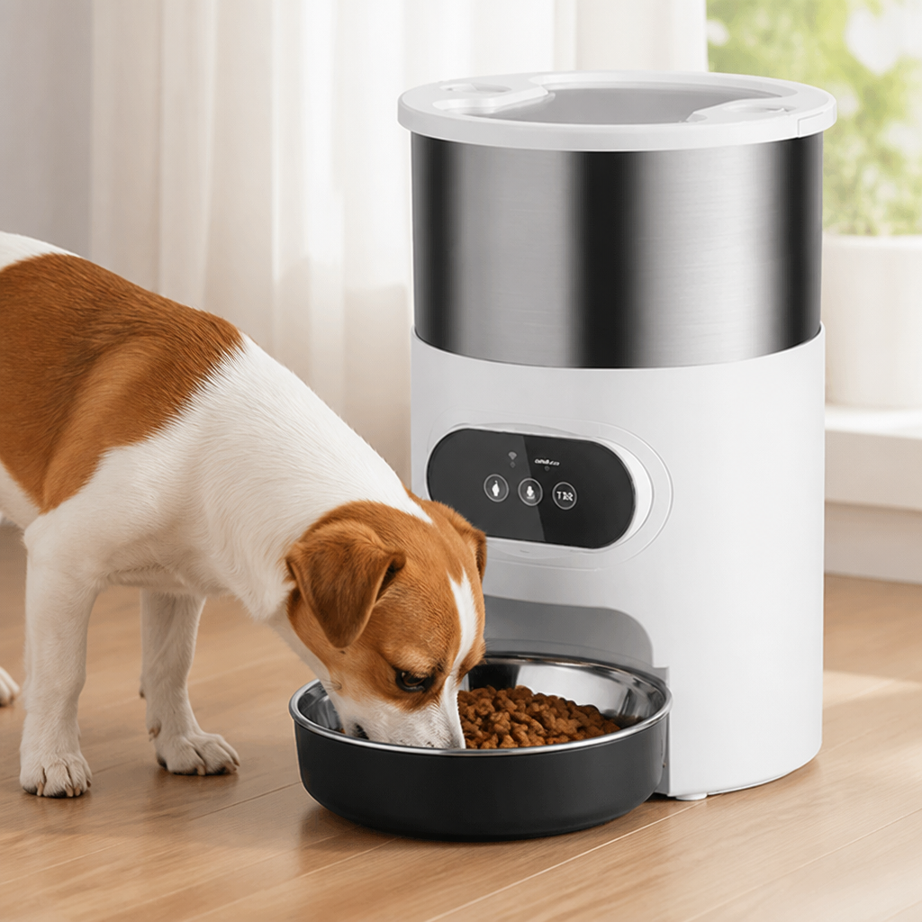 Ortekor Programmable Portion Control Automatic Pet Feeder (Removable Stainless Steel Bowl)
