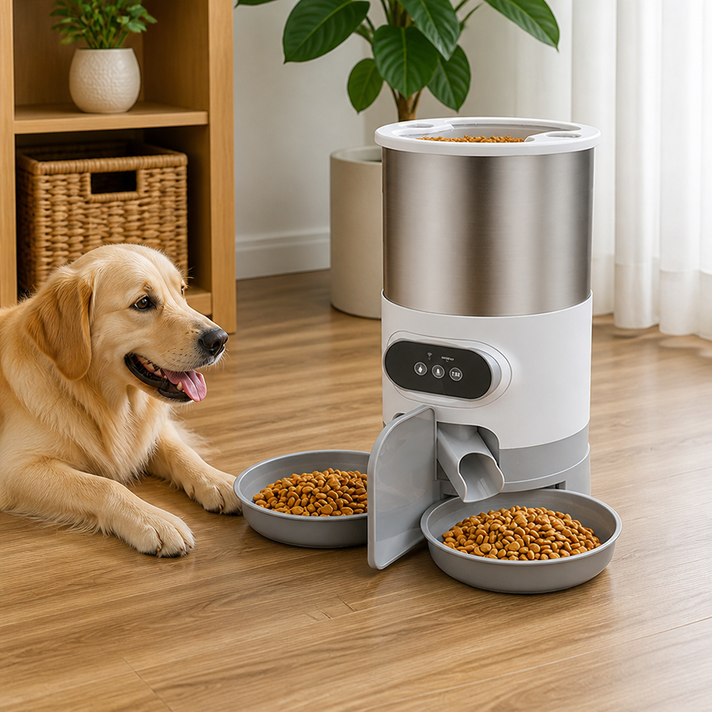 Ortekor Programmable Portion Control & Infrared Anti-Overflow Pet Feeder