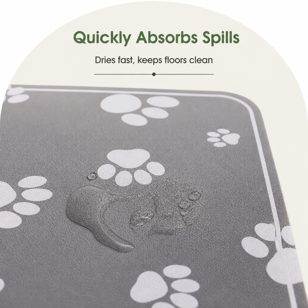 Ortekor Quick-Dry Diatomite & Non-Slip Feeding Mat