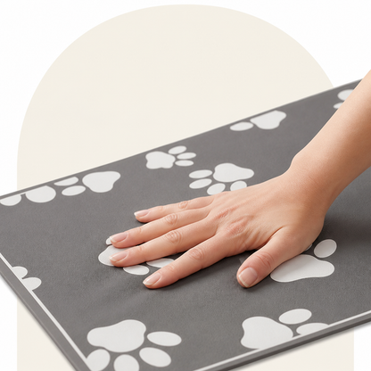 Ortekor Quick-Dry Diatomite & Non-Slip Feeding Mat