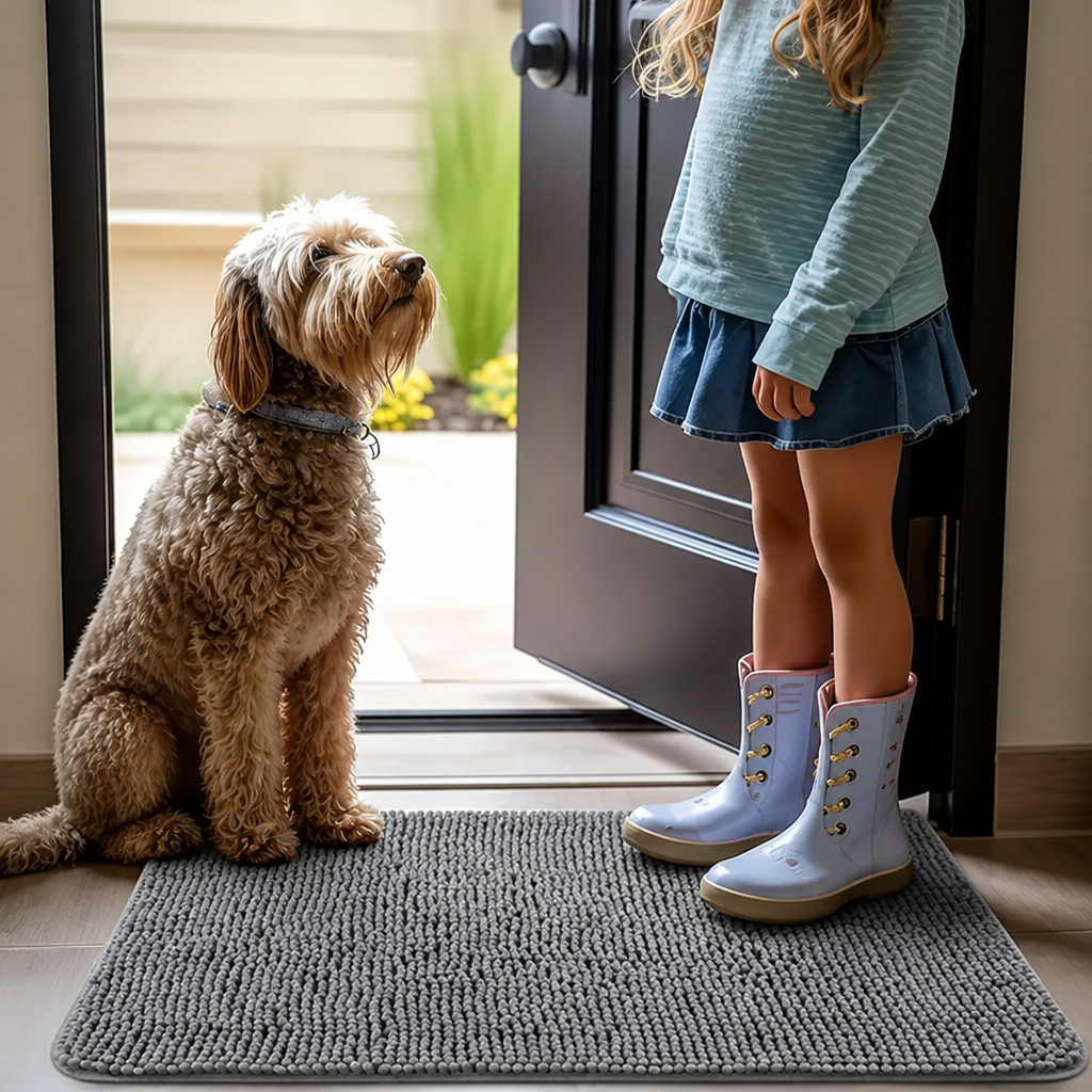 Ortekor Quick-Dry Microfiber Absorbent & Non-Slip Dog Mat
