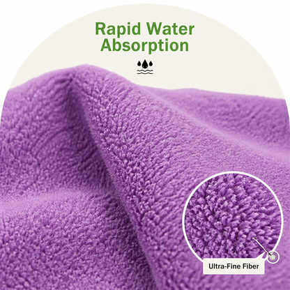 Ortekor Quick-Dry Ultra-Fine Fiber & Super-Absorbent Pet Towel (Machine Washable)