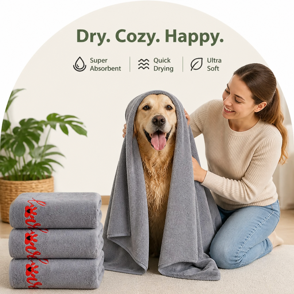 Ortekor Quick-Drying & Highly Absorbent Pet Towel