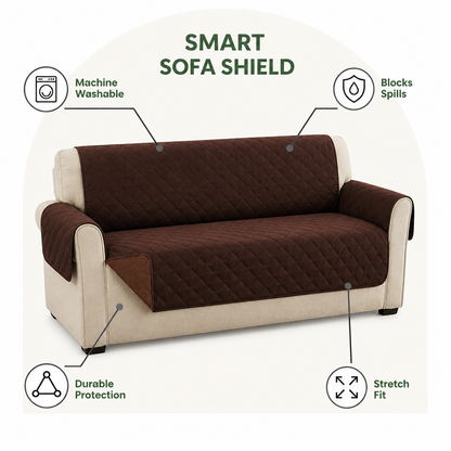 Ortekor Quilted Stretch & Machine-Washable Sofa Cover (1/2/3-Seater)
