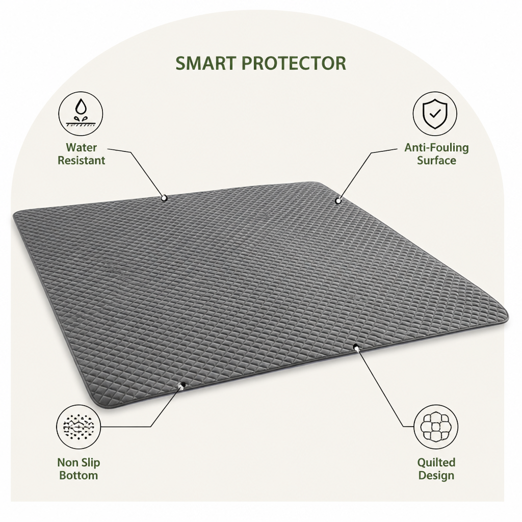 Ortekor Quilted Water-Resistant & Non-Slip Dog Bed Cover