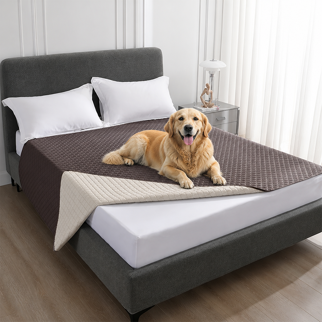Ortekor Quilted Water-Resistant & Non-Slip Dog Bed Cover