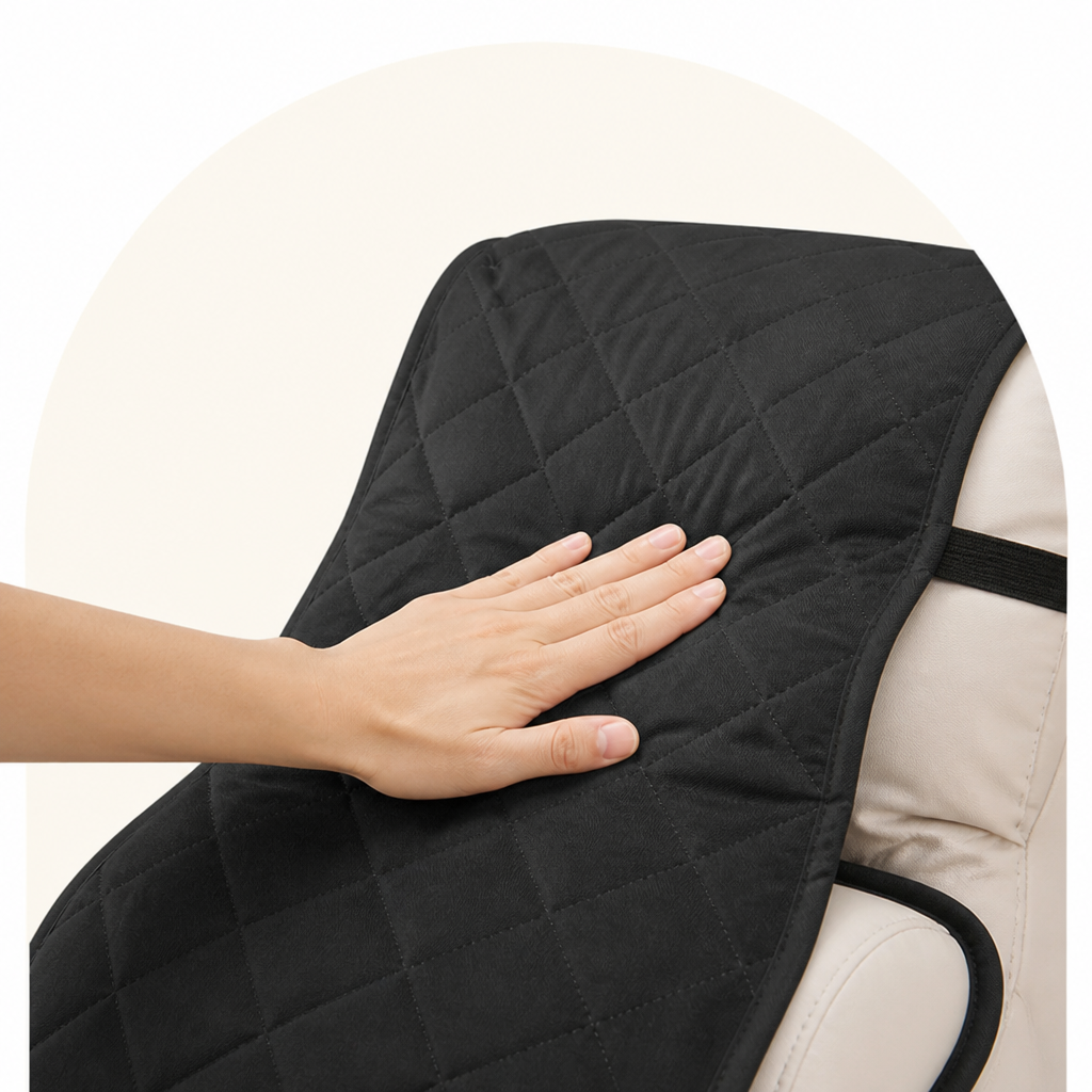 Ortekor Quilted Waterproof & Anti-Slip Recliner Cover (Side Pockets)