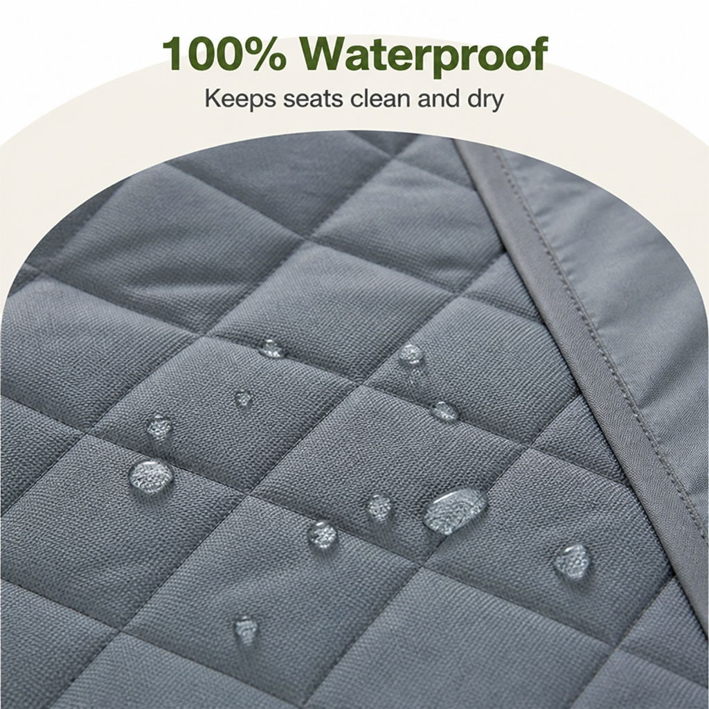 Ortekor Quilted Waterproof & Non-Slip Car Seat Cover