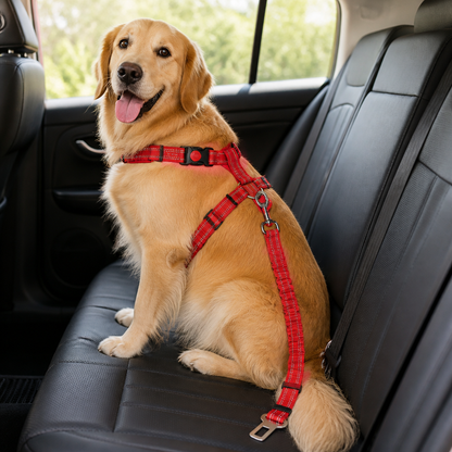 Ortekor Reflective & Adjustable Car Seat Leash (Quick-Release)