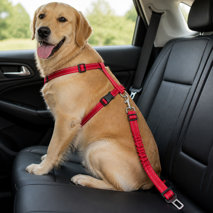 Ortekor Reflective & Adjustable Car Seat Leash (Quick-Release)
