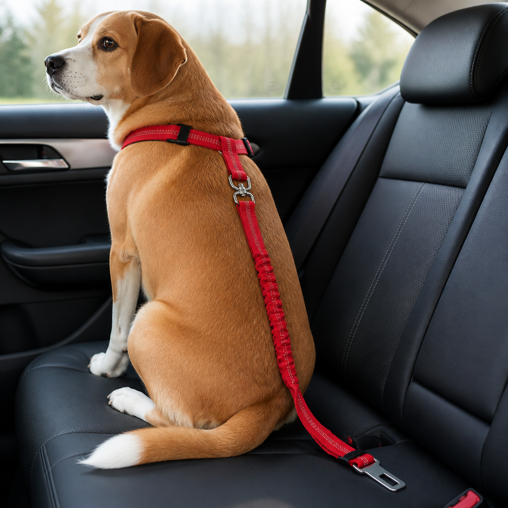 Ortekor Reflective & Adjustable Car Seat Leash (Quick-Release)