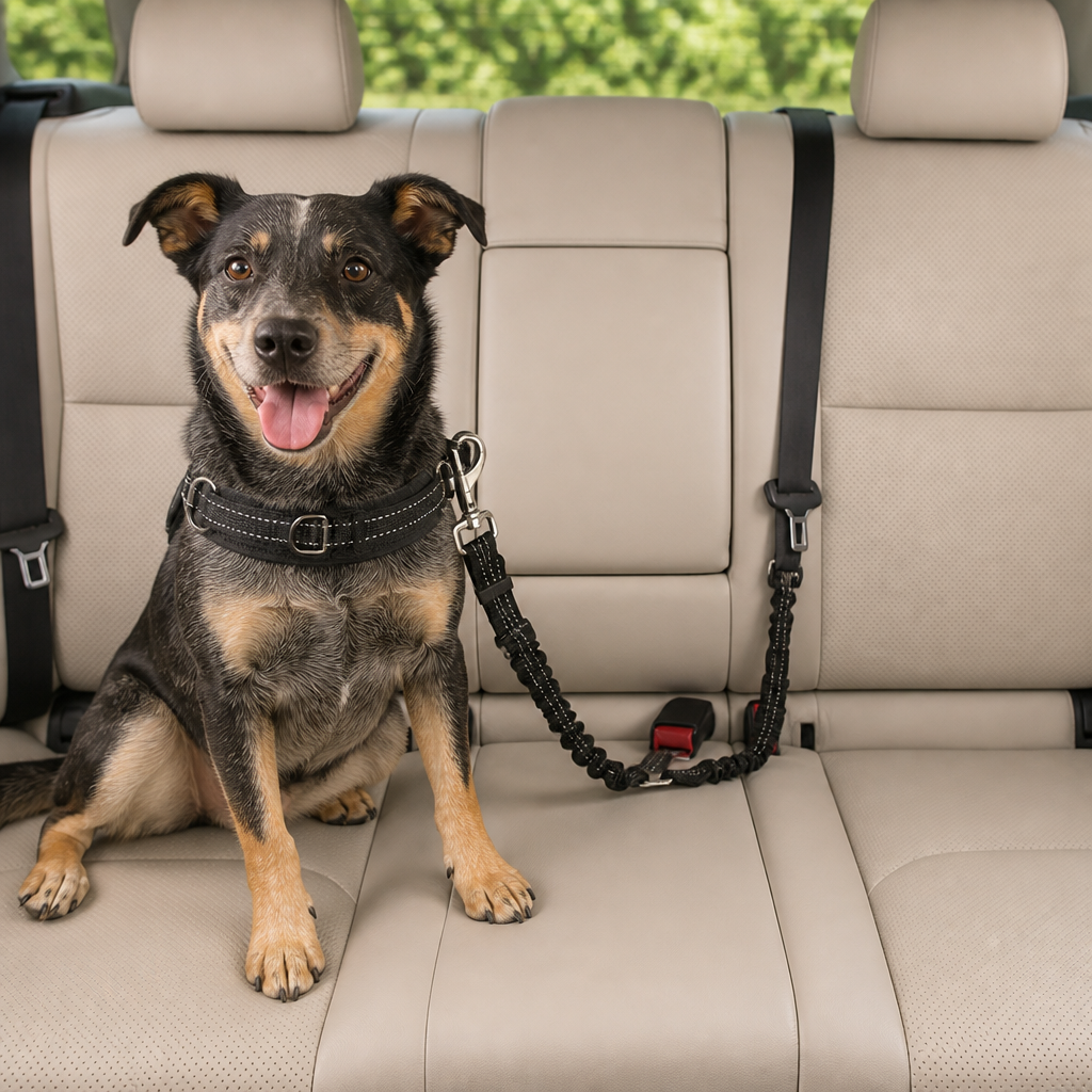 Ortekor Reflective Elastic Shock-Absorbing Car Seat Tether