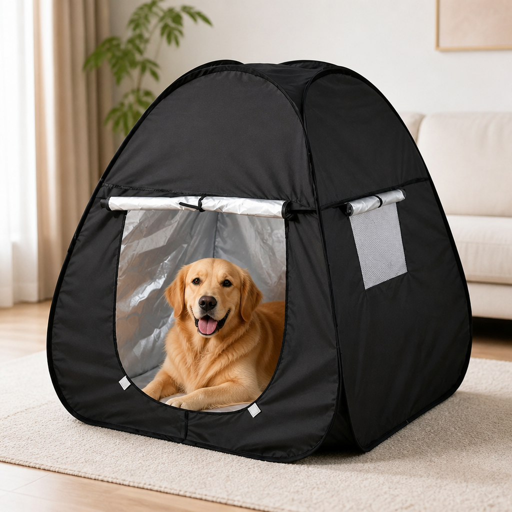Ortekor Reflective Thermal Lining & Windproof Foldable Pet Tent
