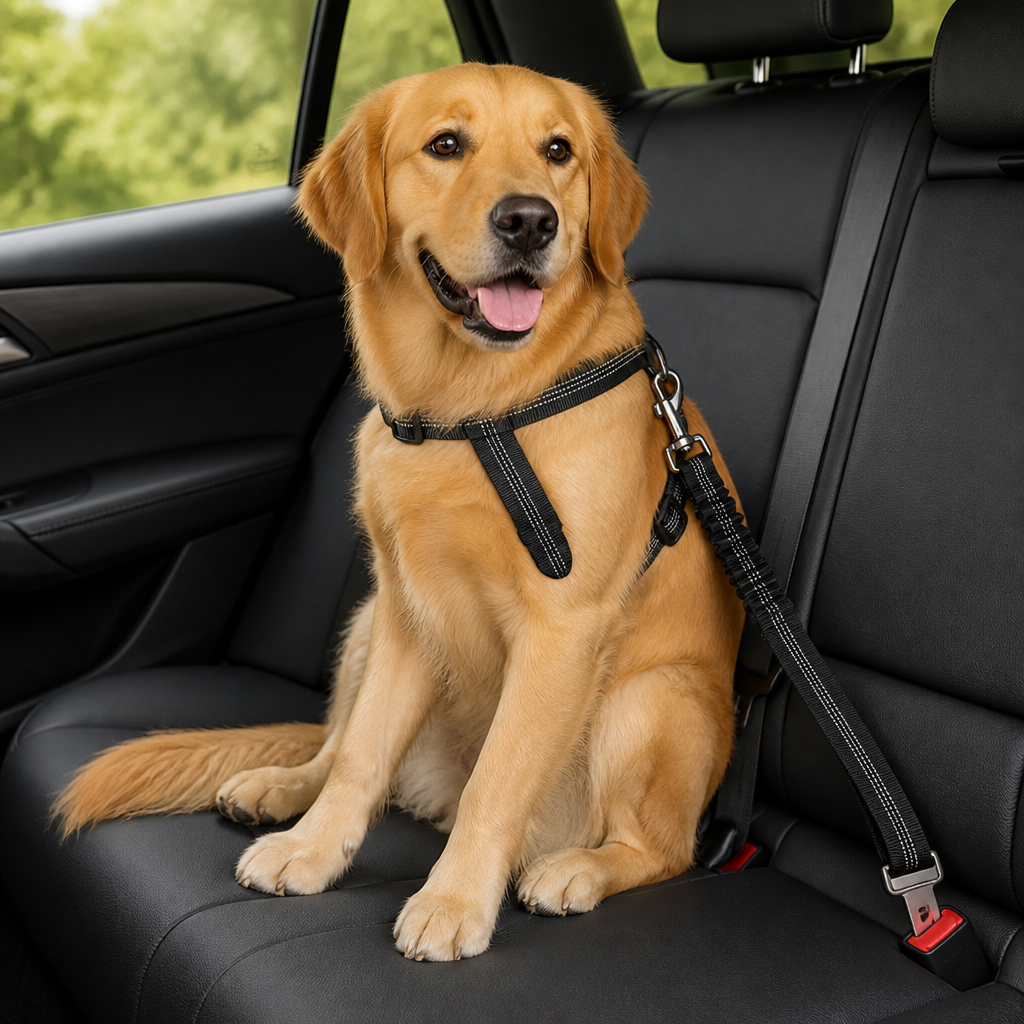 Ortekor Retractable Heavy-Duty Nylon Dog Seat Belt