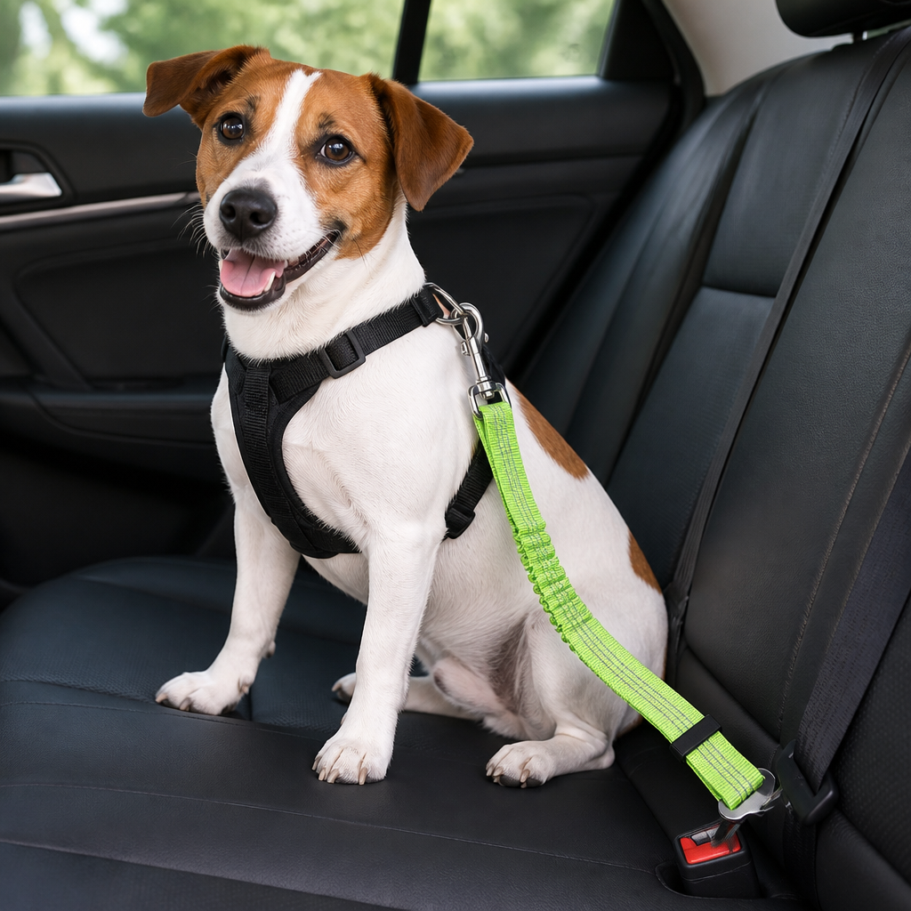 Ortekor Retractable Heavy-Duty Nylon Dog Seat Belt