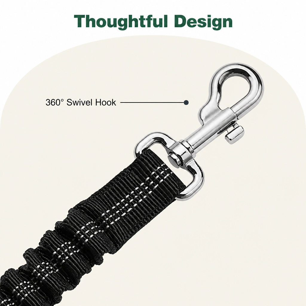 Ortekor Retractable Heavy-Duty Nylon Dog Seat Belt