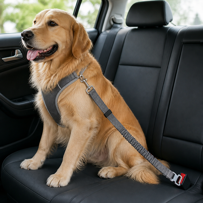 Ortekor Retractable Heavy-Duty Nylon Dog Seat Belt