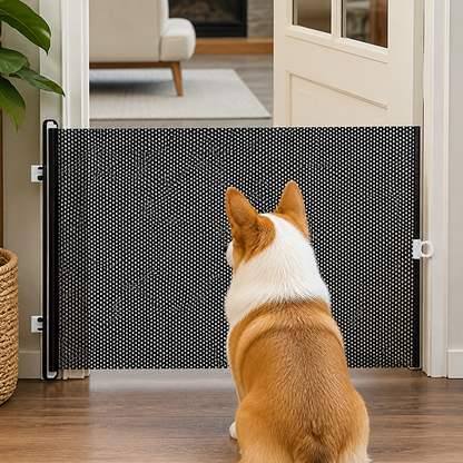 Ortekor Retractable See-Through Mesh Pet Gate (Tool-Free)