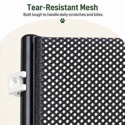 Ortekor Retractable See-Through Mesh Pet Gate (Tool-Free)