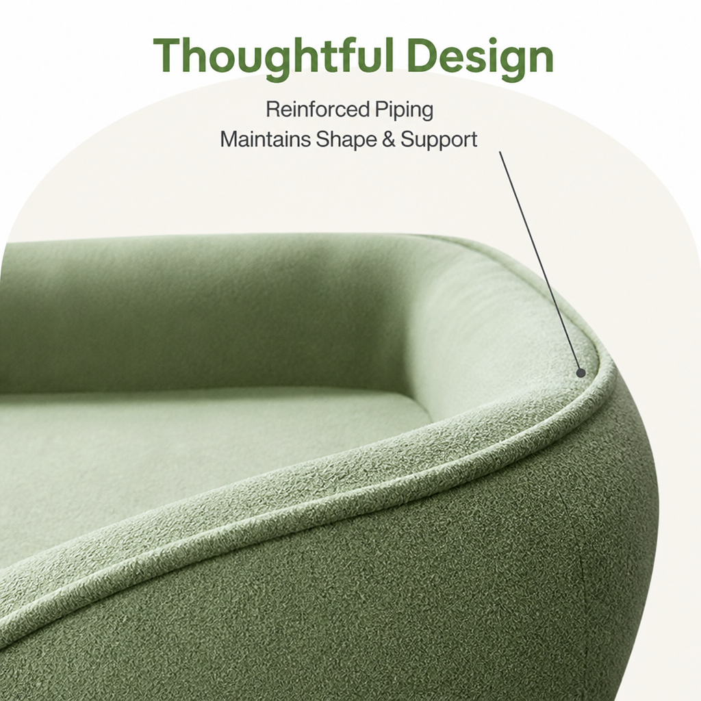 Ortekor Reversible Plush Fleece Bolster Bed